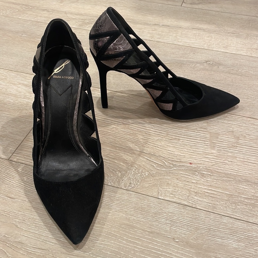 Brian Atwood, Nicolette suede pumps - Picture 10 of 11